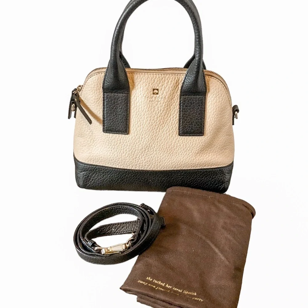 Kate Spade Satchel Bag Black Butter Cream